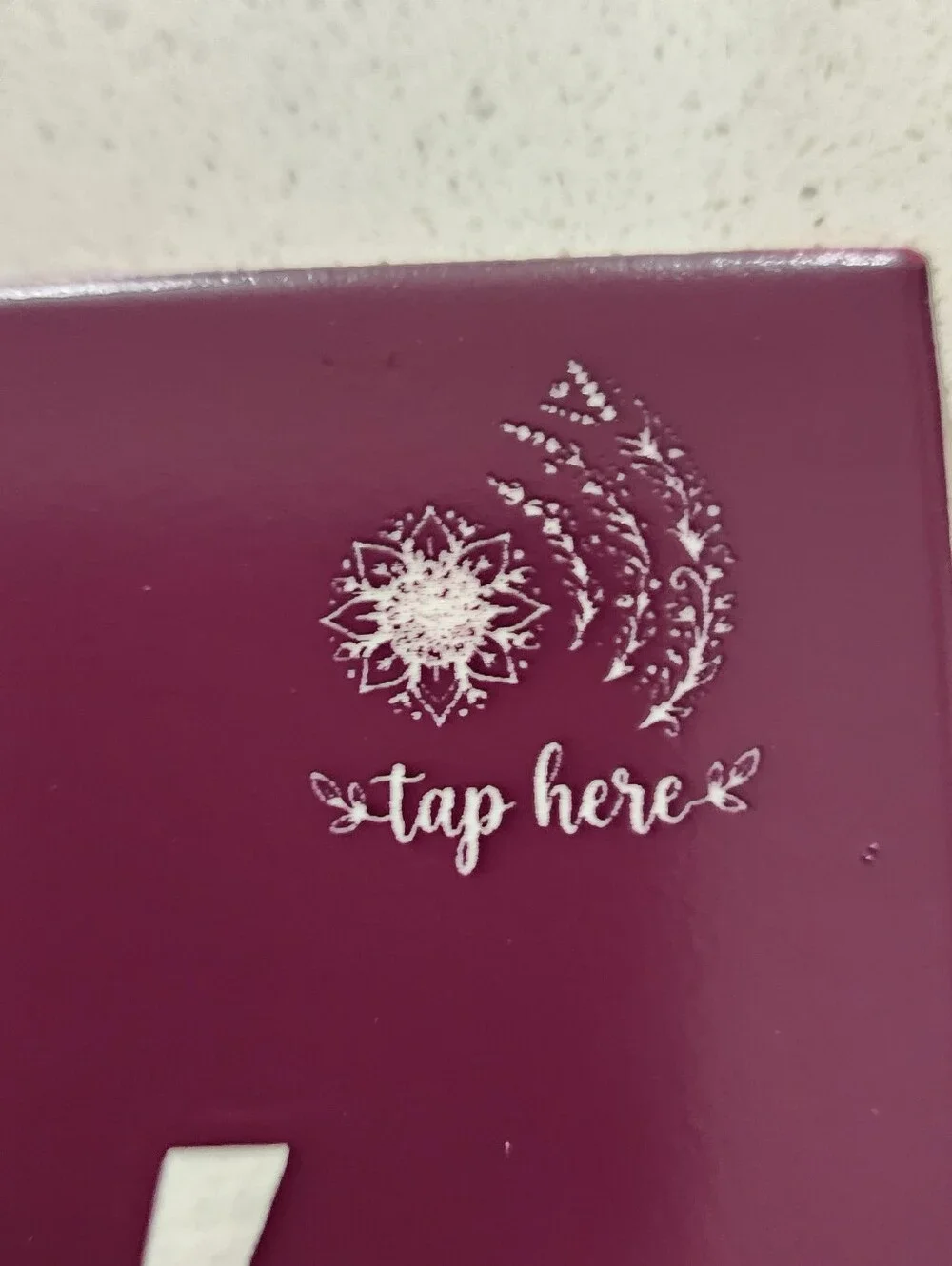 Custom Table Numbers with NFC Chip, Engraved Ceramic Tile 6x6, Wedding or Party